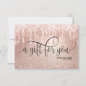 モダントレンディーバラ金ゴールドドリップ証明書ギフトカード (正面)