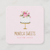 モダントレンディーパン屋 スクエア名刺 (正面)