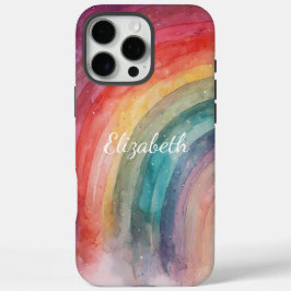 モダントレンディーパーソナライズされたレインボー iPhone 16 PRO MAXケース