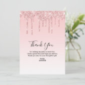 モダントレンディーピフェイクンク液グリッター サンキューカード (スタンド正面)