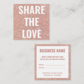 モダントレンディーピンクグリッター 紹介カード (正面/裏面)