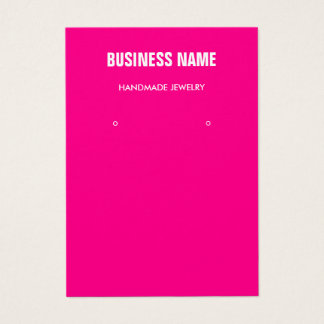 モダントレンディーピンクジュエリーイヤリングディスプレイカード