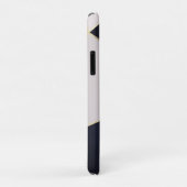 モダントレンディーフェミニン三角形ブルー赤面テクスチャ Case-Mate iPhoneケース (裏面/右)