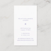 モダントレンディーフェミニン複数写真レイアウト 名刺 (裏面)