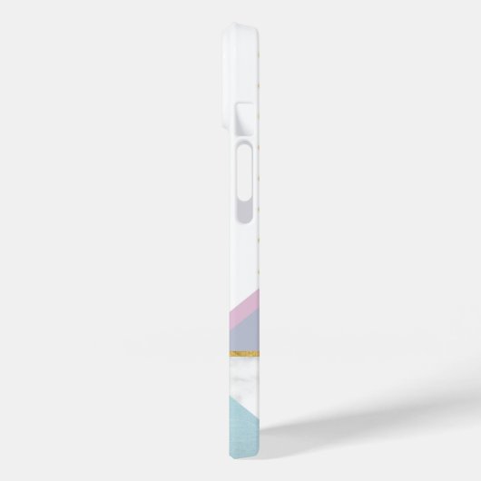 モダントレンディーフラミンゴピンクガーリー名 Case-Mate iPhoneケース (裏面 / 左)