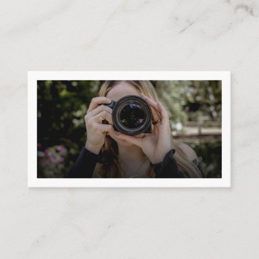 モダントレンディーフルフォトフォトフォトグラファー 名刺 (正面)