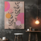 モダントレンディーフローラ芸術的ホームウォールアートポスター ポスター