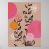 モダントレンディーフローラ芸術的ホームウォールアートポスター ポスター (正面)