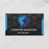 モダントレンディーブクールルー稲妻電気技師 名刺 (裏面)