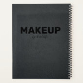 モダントレンディーブラックピンクアポイントメント本 プランナー手帳 (裏面)