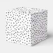 モダントレンディーブラック水玉模様ラージピンクイニシャル フェイバーボックス (裏面サイド)