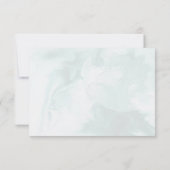 モダントレンディーブルーバラ結婚ズ 出欠カード (裏面)