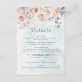 モダントレンディーブルーバラ結婚詳細 エンクロージャーカード (正面)