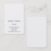 モダントレンディープシンプルラン 名刺 (正面/裏面)