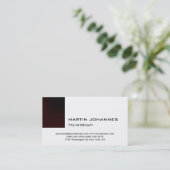 モダントレンディープレーンシンプルビジネスカード 名刺 (スタンド正面)