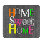 モダントレンディーホーカラフルムスイートホーム カッティングボード (正面)