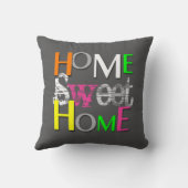 モダントレンディーホーカラフルムスイートホーム クッション (裏面)