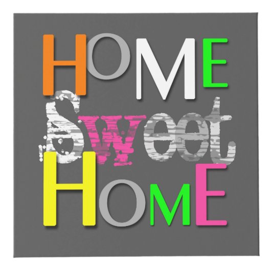 モダントレンディーホーカラフルムスイートホーム フォトキューブ (正面)