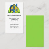 モダントレンディーホームサービスカラフル名刺 名刺 (正面/裏面)