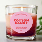 モダントレンディーミニマルろうそくラベル ラウンドシール