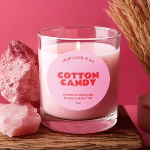 モダントレンディーミニマルろうそくラベル ラウンドシール