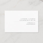 モダントレンディーミニマルプロフェッショナルテンプレート 名刺 (裏面)
