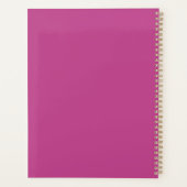モダントレンディーミニマルモノグラムバイオレットパープル プランナー手帳 (裏面)