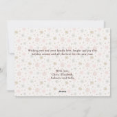 モダントレンディーミニマル写真楽しいクリスマス シーズンカード (裏面)