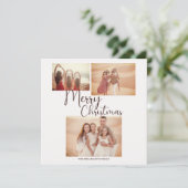 モダントレンディーミニマル写真楽しいクリスマス シーズンカード (スタンド正面)
