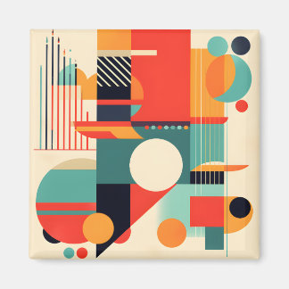 モダントレンディーミニマル幾何学模様 マグネット