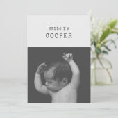 モダントレンディーミニマル生誕発表 案内状 (スタンド正面)