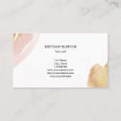 モダントレンディーミニマル赤面ピガーリーンク 名刺 (裏面)