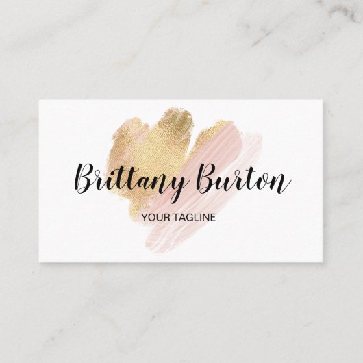 モダントレンディーミニマル赤面ピガーリーンク 名刺 (正面)