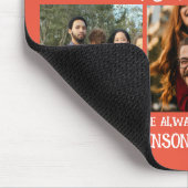 モダントレンディーメリーと明るい家族の写真 マウスパッド (コーナー)