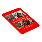 モダントレンディーメリーと明るい家族の写真 マグネット (右側)