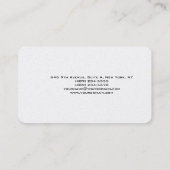 モダントレンディーユニーククリエイティブミニマルデザイン 名刺 (裏面)