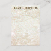 モダントレンディーラグジュアリーエレガントクリームジュエリーディスプレイ 名刺 (正面)