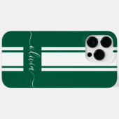 モダントレンディーレースストライプモノグラムの Case-Mate iPhoneケース (裏面 (横))