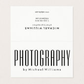 モダントレンディー写はっきりした真者 名刺 (外部フラット)