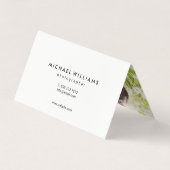 モダントレンディー写はっきりした真者 名刺 (裏面)