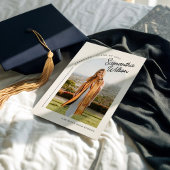 モダントレンディー写真の卒業 招待状