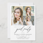 モダントレンディー写真卒業会 招待状 (裏面)