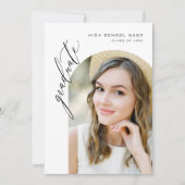 モダントレンディー写真卒業会 招待状 (正面)