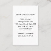 モダントレンディー写真名刺 名刺 (裏面)