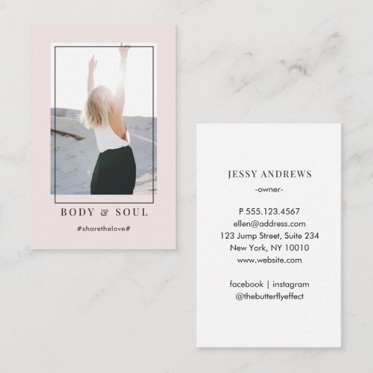 モダントレンディー写真名刺 名刺 (正面/裏面)