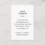 モダントレンディー写真名刺 名刺 (裏面)