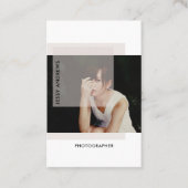 モダントレンディー写真名刺 名刺 (正面)