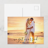 モダントレンディー写結婚した得真 ポストカード (正面/裏面)