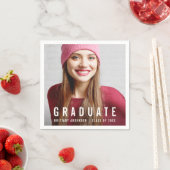 モダントレンディー卒業会写真 スタンダードカクテルナプキン (インサイチュ)