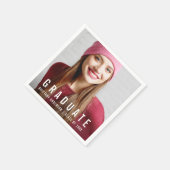 モダントレンディー卒業会写真 スタンダードカクテルナプキン (角)